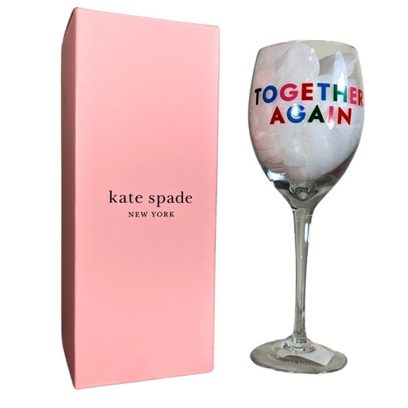 Kate Spade Together Again Wine Glass - Picture 1 of 5